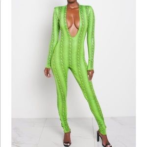 Kloset envy green venom jumpsuit